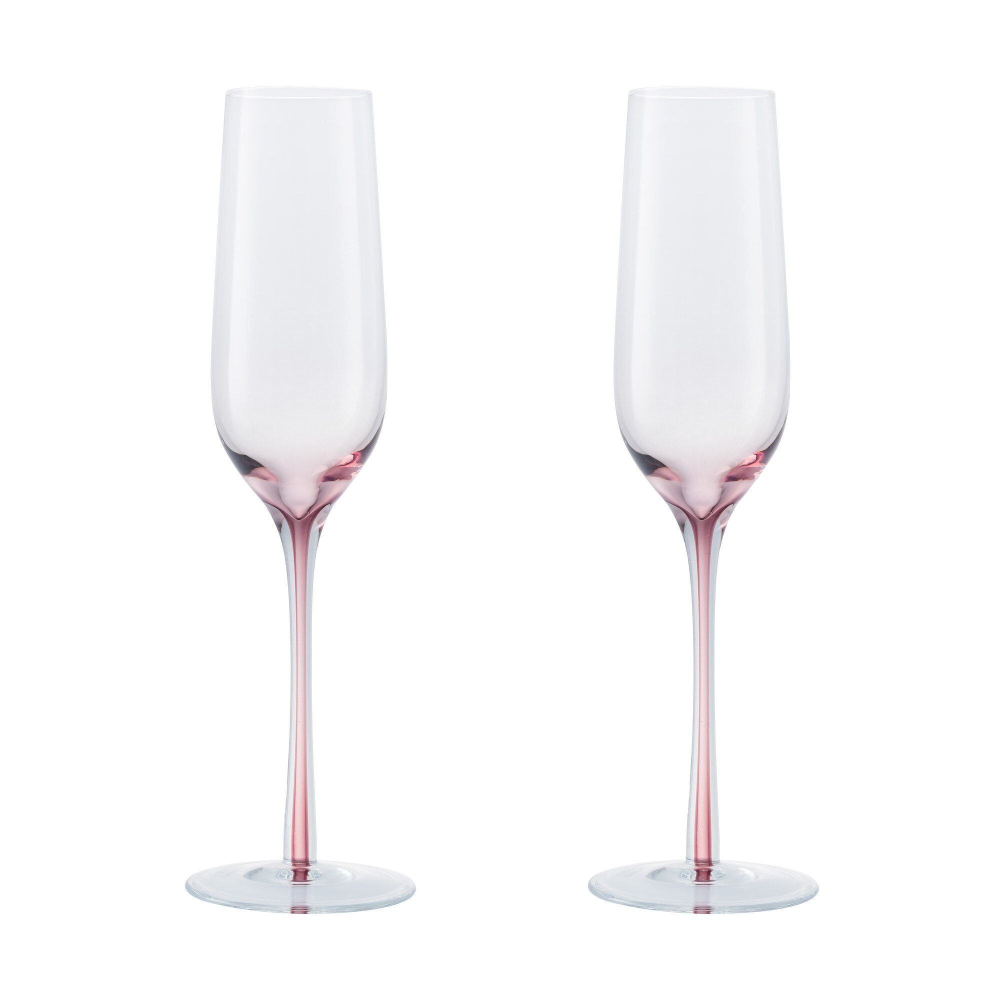 Denby Colours Champagne Flutes (Pink) Set Of 2